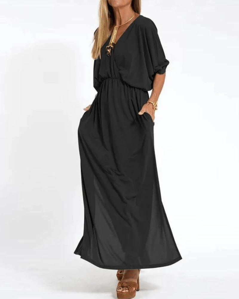 Azucena Chic Vintage-maxi Dress for Women Romantic Soft Style