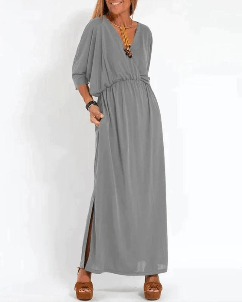 Azucena Chic Vintage-maxi Dress for Women Romantic Soft Style