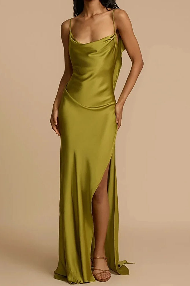 Chic Sleeveless Deep Backless Maxi Dress
