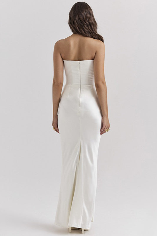 Backless Edition Cinched Waist Maxi Dress