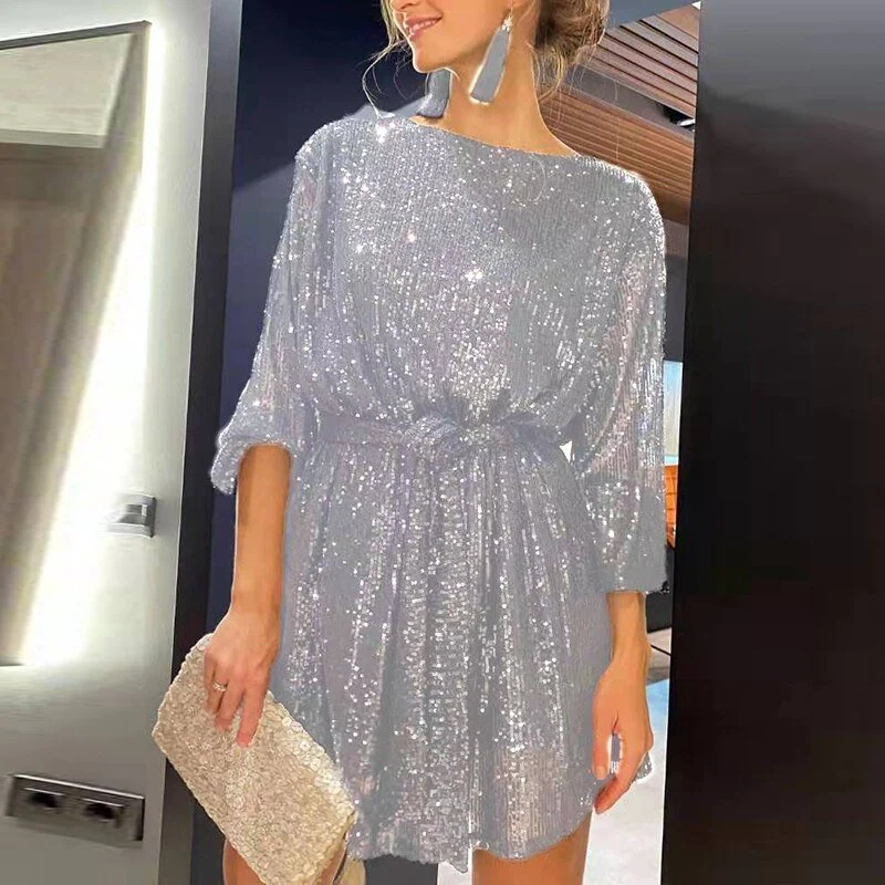Boutique Jennifer Women's Sequin Mini Dress Premium Wardrobe Essential