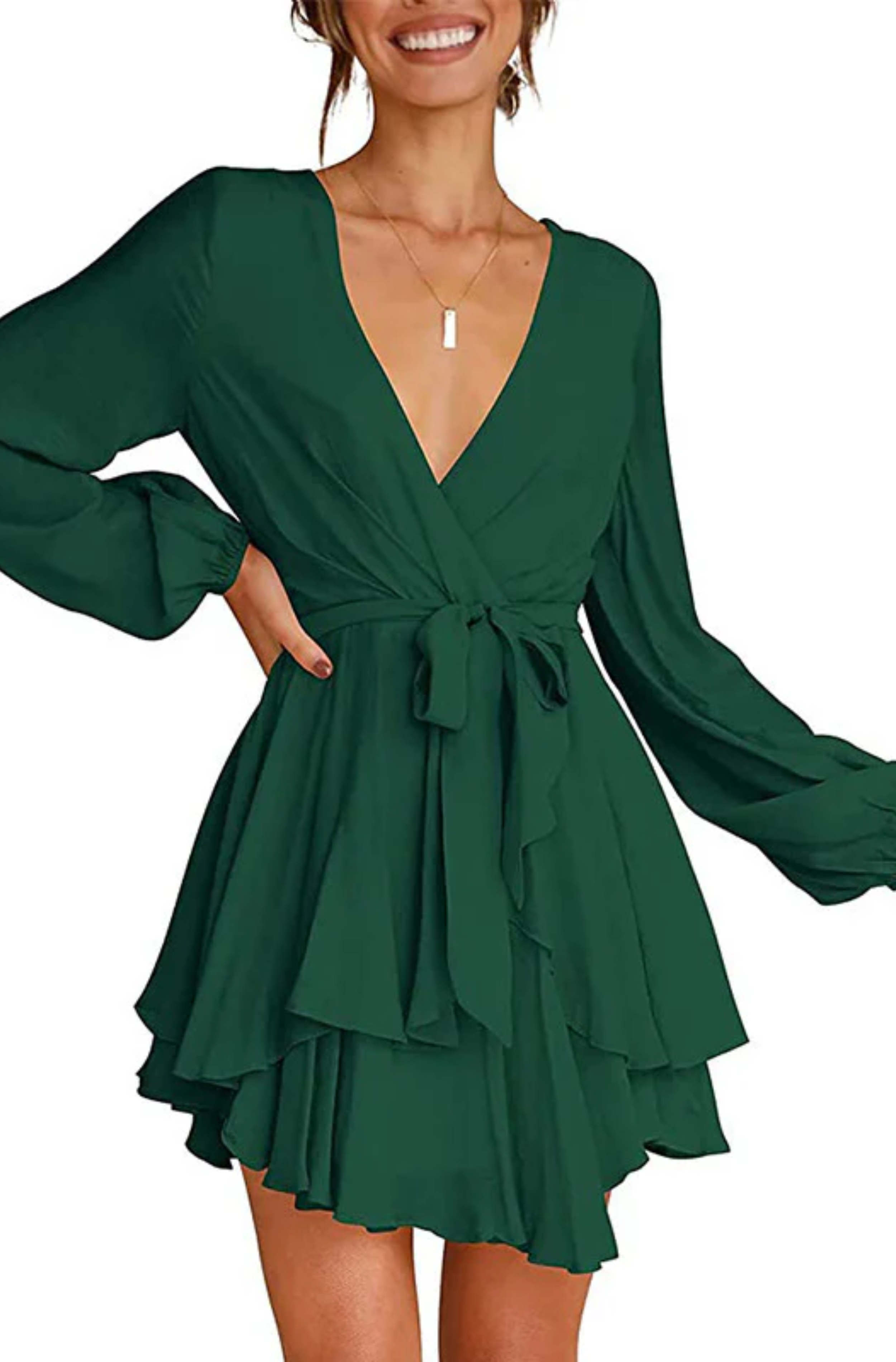 Exclusive Natalia Summer Wrap Mini Dress Boutique Collection