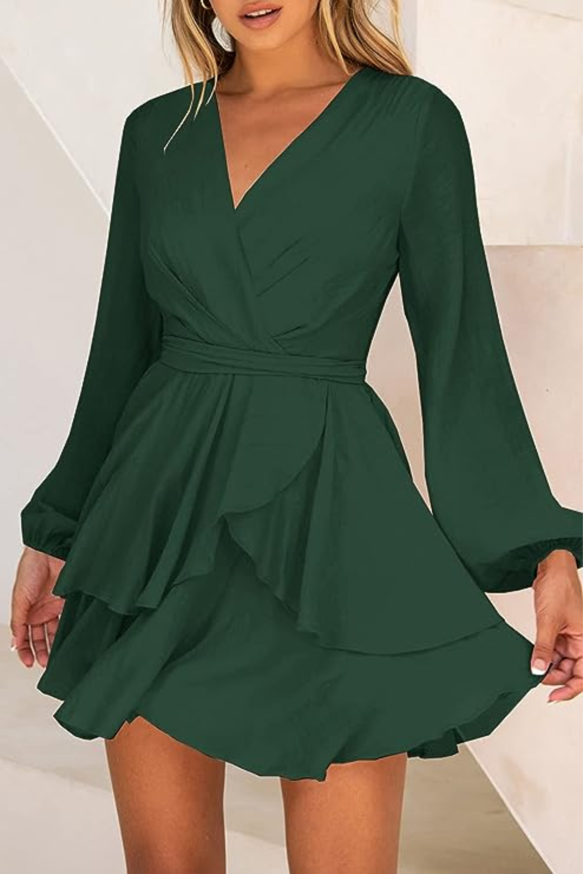 Exclusive Natalia Summer Wrap Mini Dress Boutique Collection