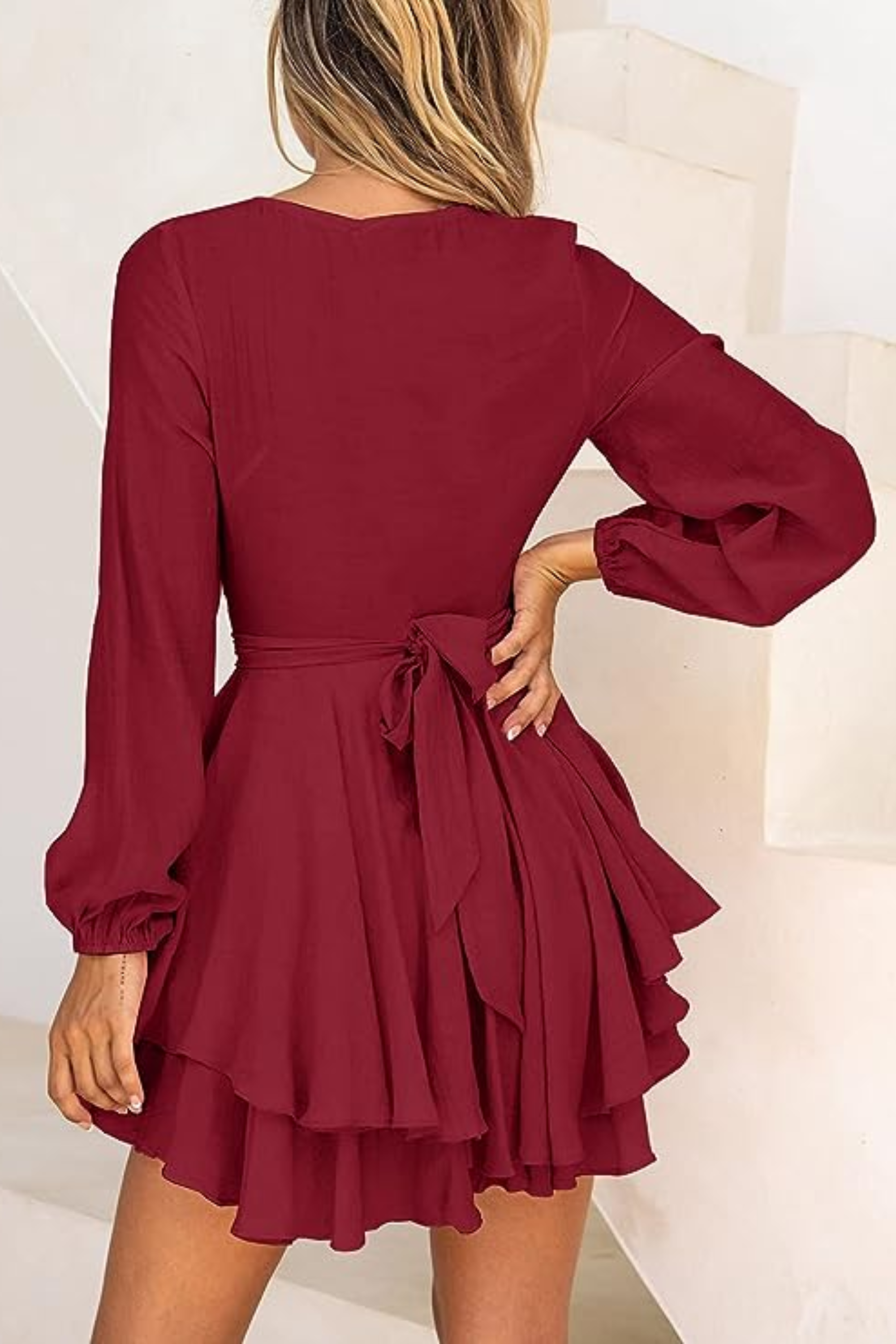 Exclusive Natalia Summer Wrap Mini Dress Boutique Collection