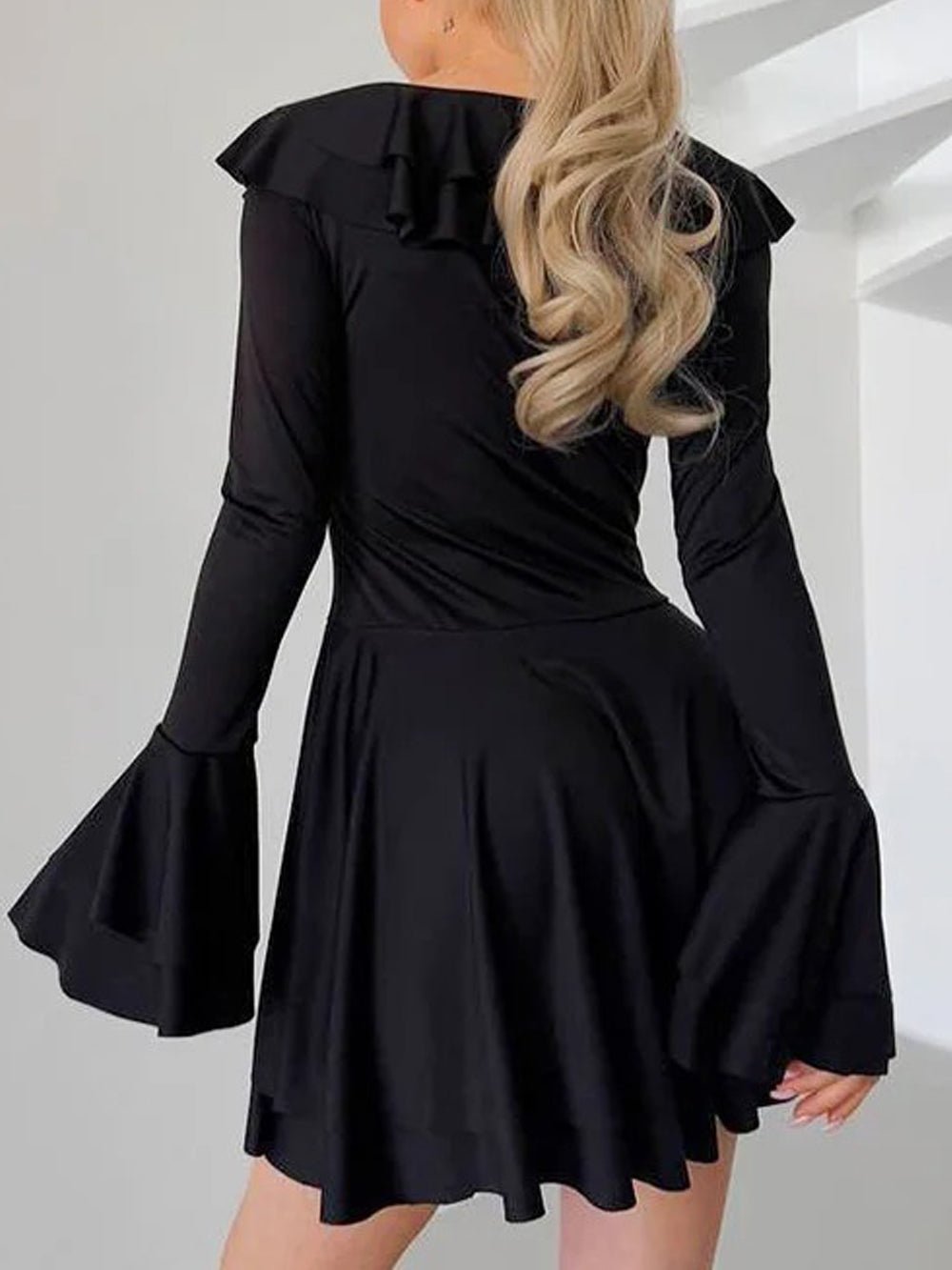 Long Daphne Sleeve Mini Dress