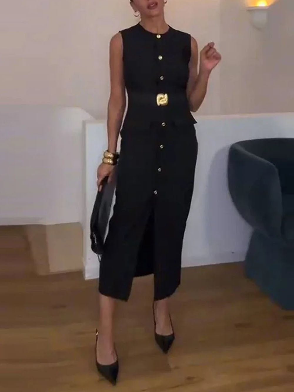 Sleeveless Daphne Midi Dress