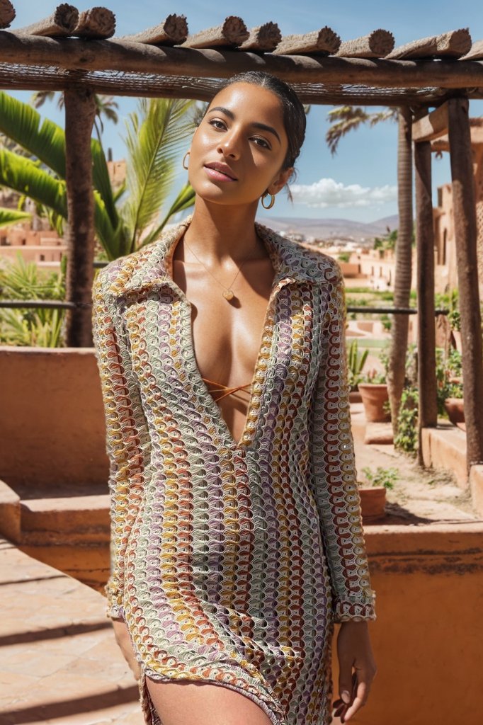 Wanda Timeless Crochet V Neck Collar Maxi Dress Premium Edit
