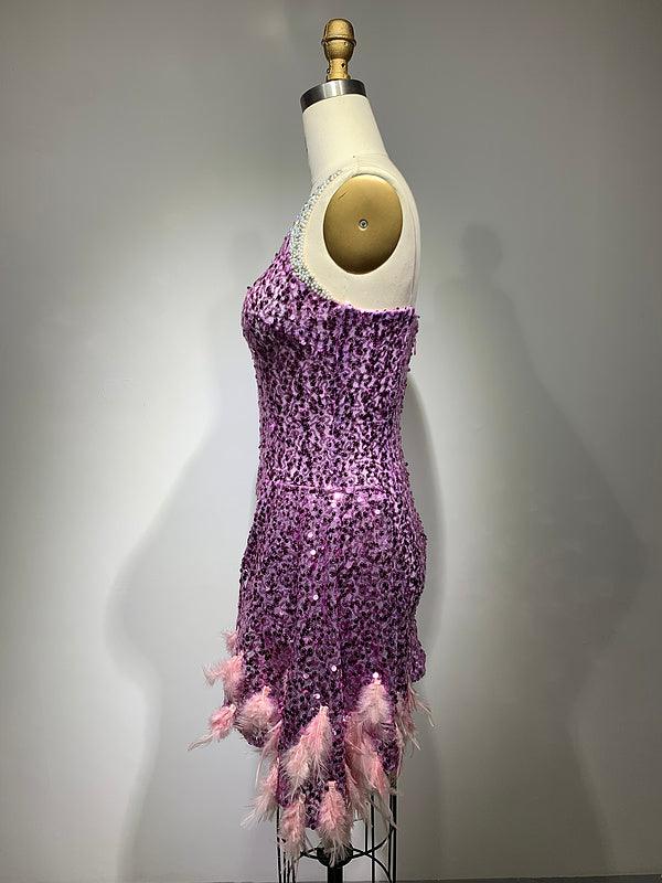 Shiny Dee Sequins Mini Cocktail Dress