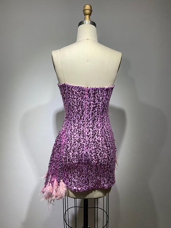 Shiny Dee Sequins Mini Cocktail Dress