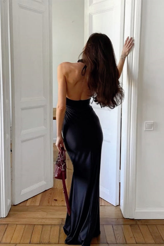 Graceful Bodycon Maxi Silk Dress