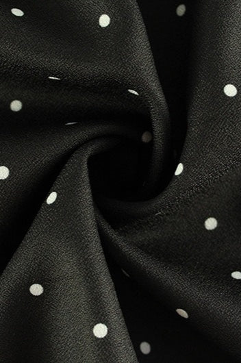 Dot Polka VNeck ALine Mini Dress