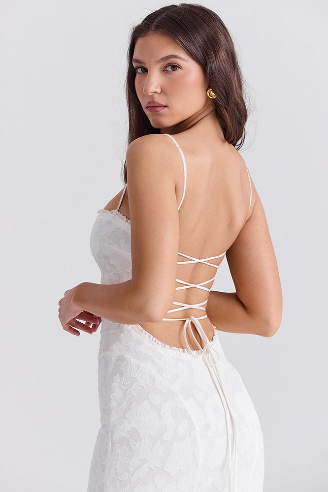 Strappy Edition Backless Bodycon Maxi Dress