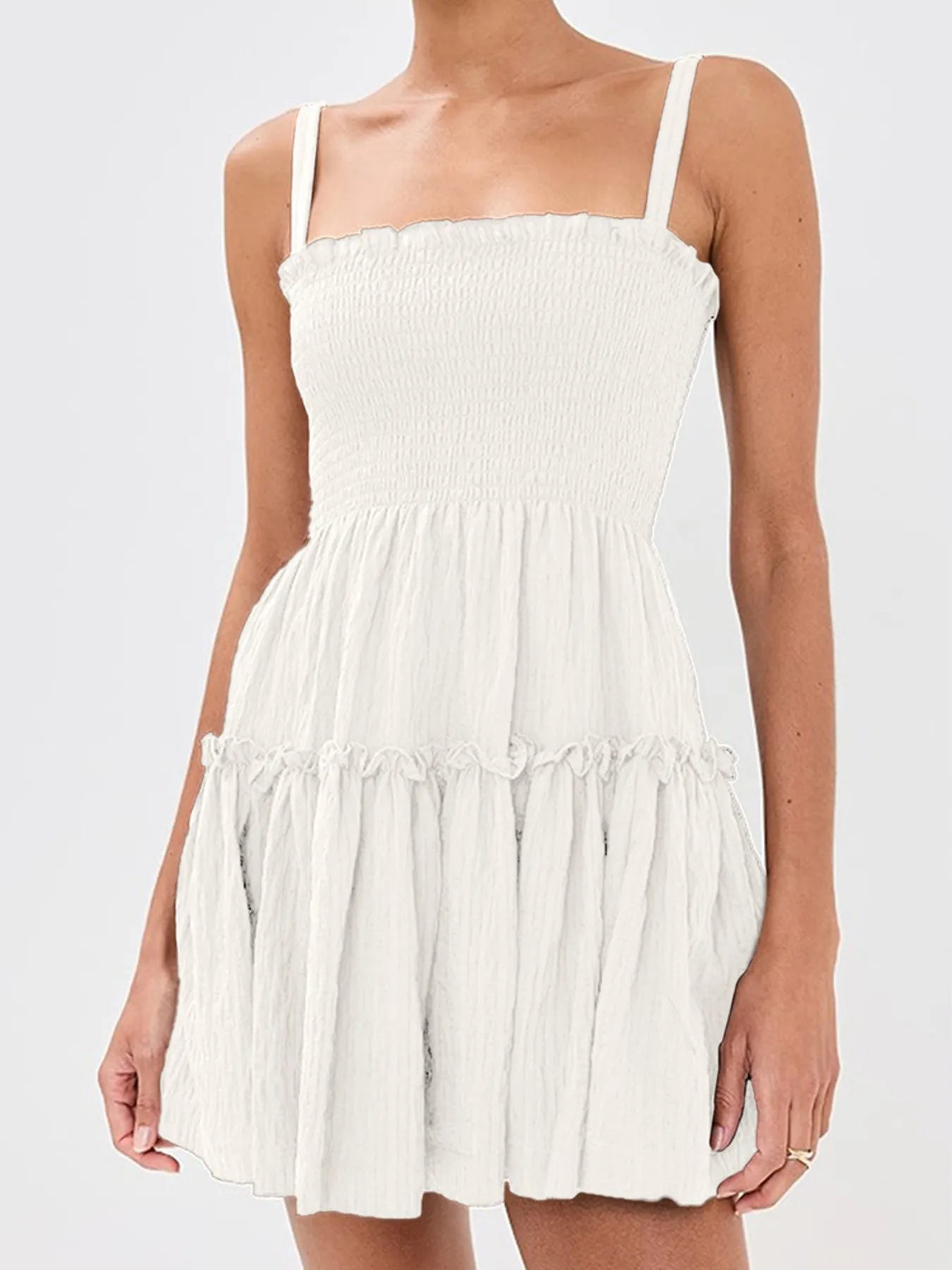 Exclusive Lucrezia Chic Sleeveless Sheath Mini Dress Silhouette Collection