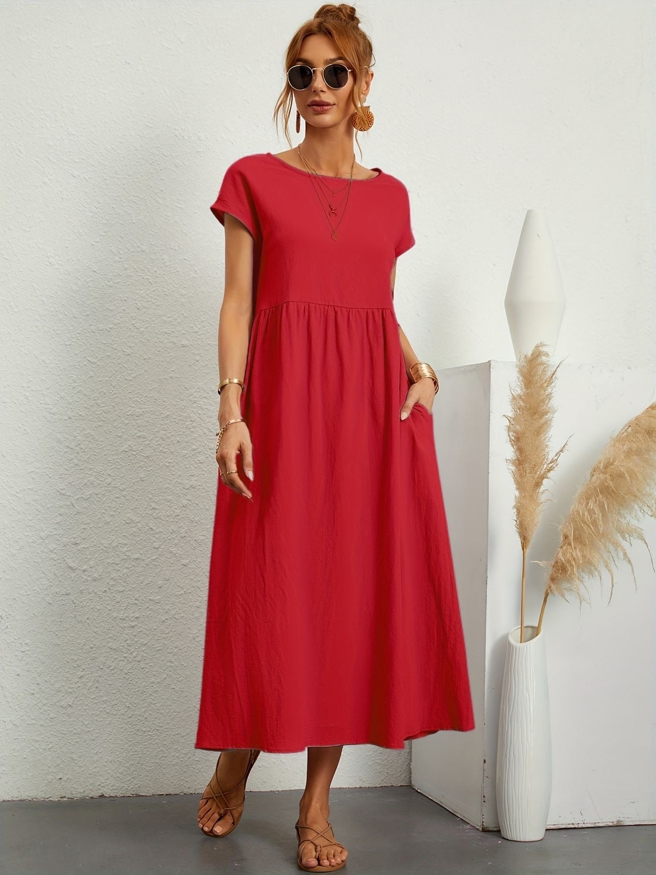 Wanda Graceful Airy Spring Dress for Women Wedding Guest Look