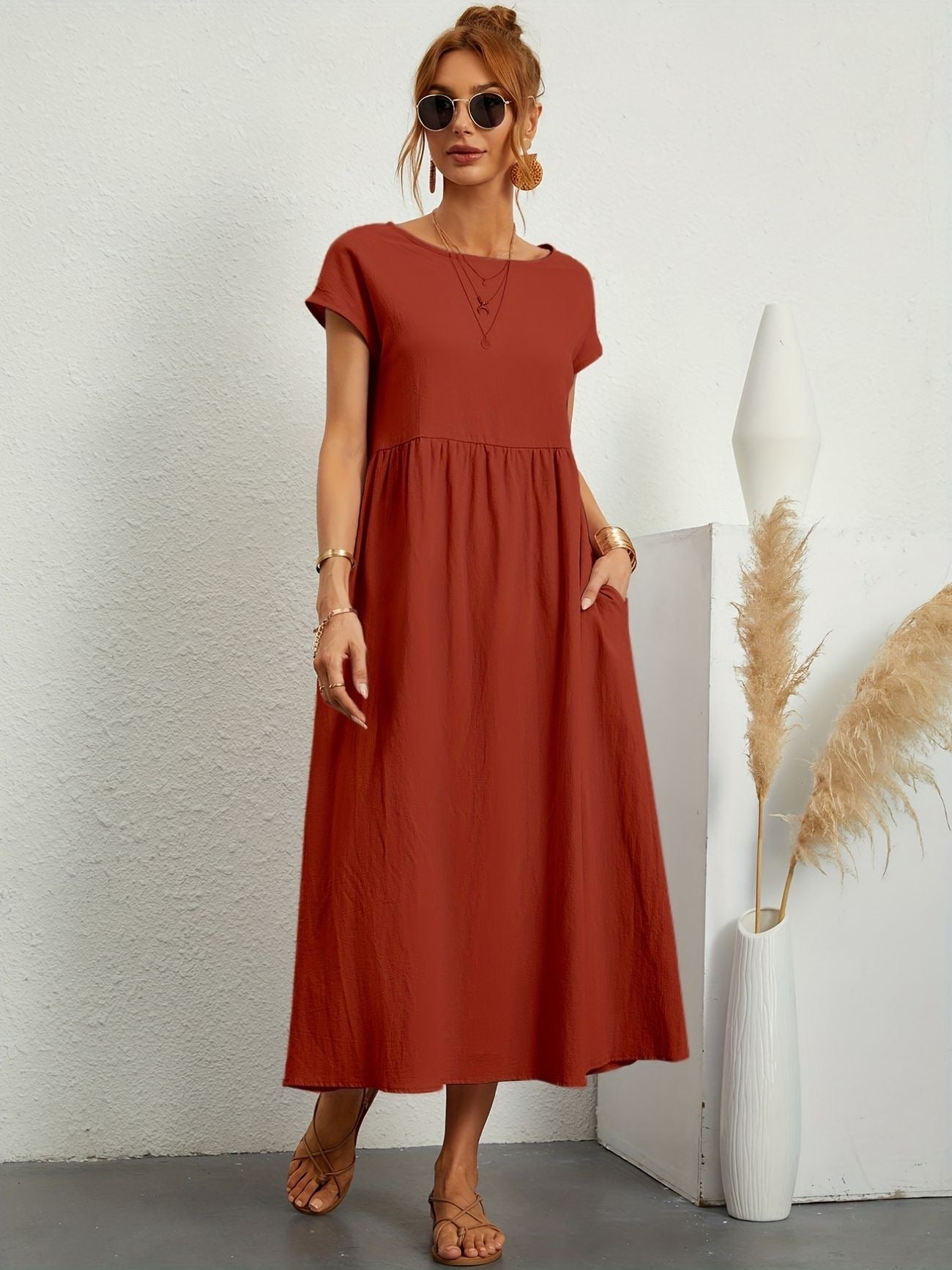 Wanda Graceful Airy Spring Dress for Women Wedding Guest Look