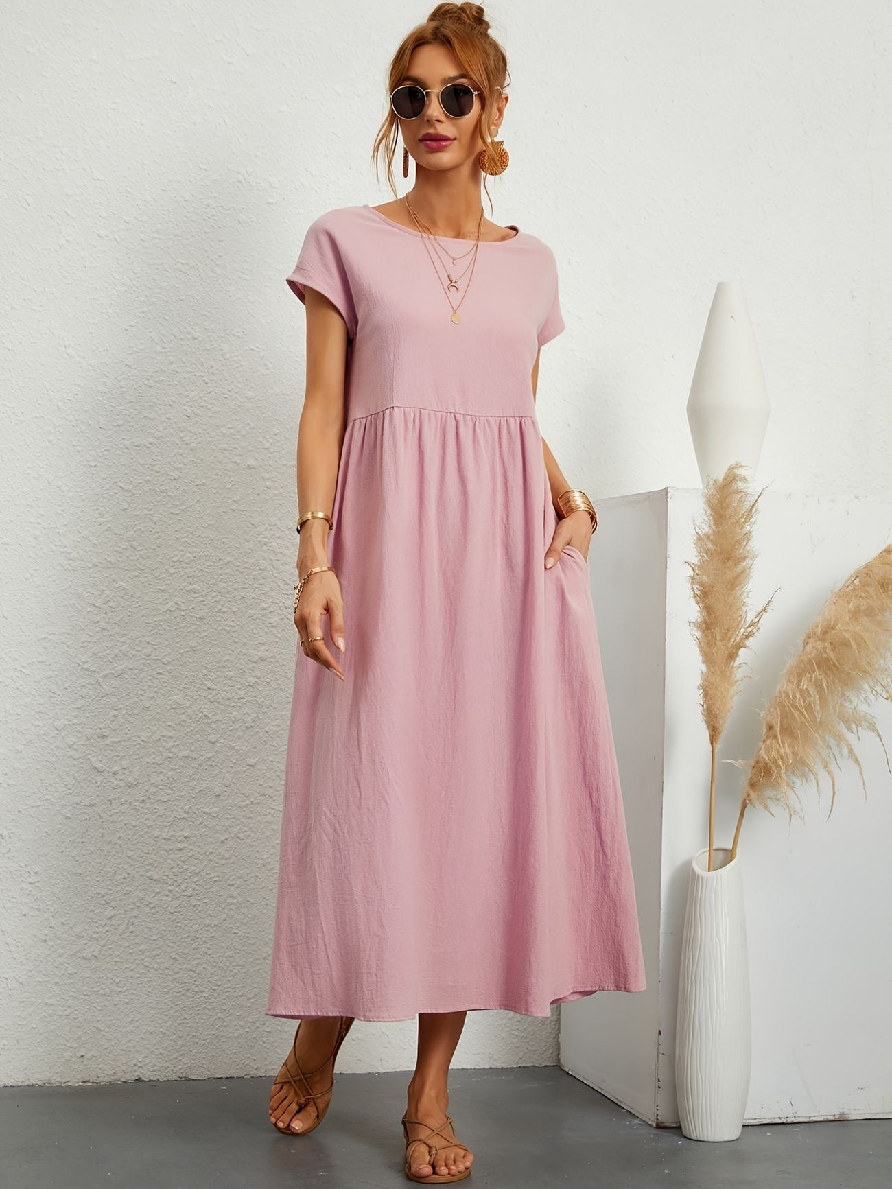 Wanda Graceful Airy Spring Dress for Women Wedding Guest Look