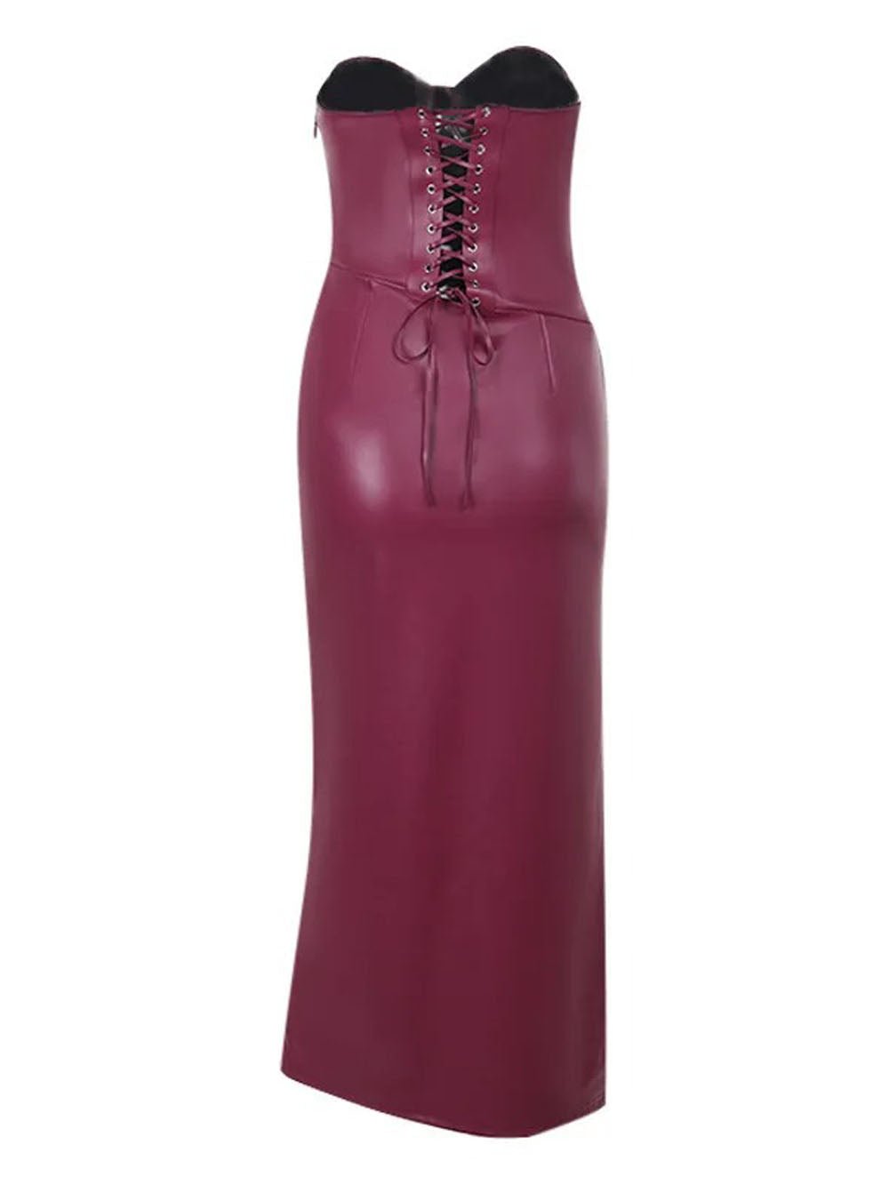 Strapless Eliza Backless Midi Dress