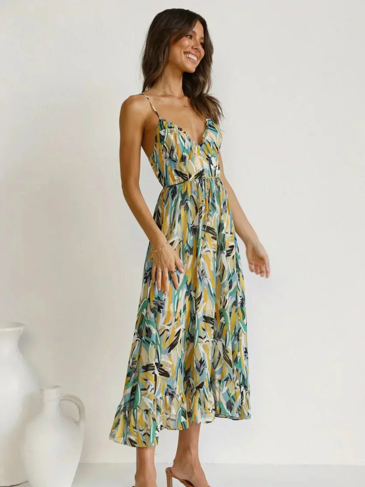 Exclusive Samantha Colorful Midi Dress Boutique Collection