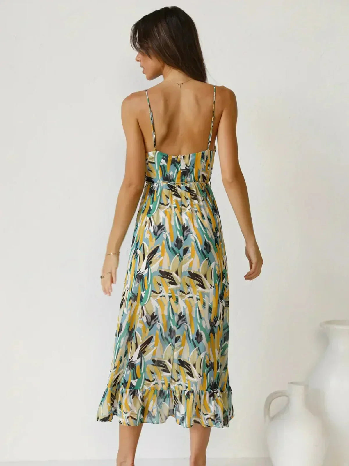 Statement Lorena Premium Chiffon Midi Dress Elevated Occasion Wear