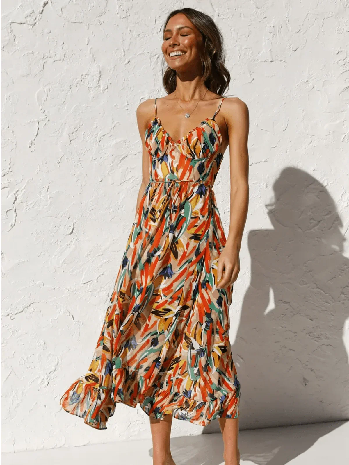 Exclusive Samantha Colorful Midi Dress Boutique Collection
