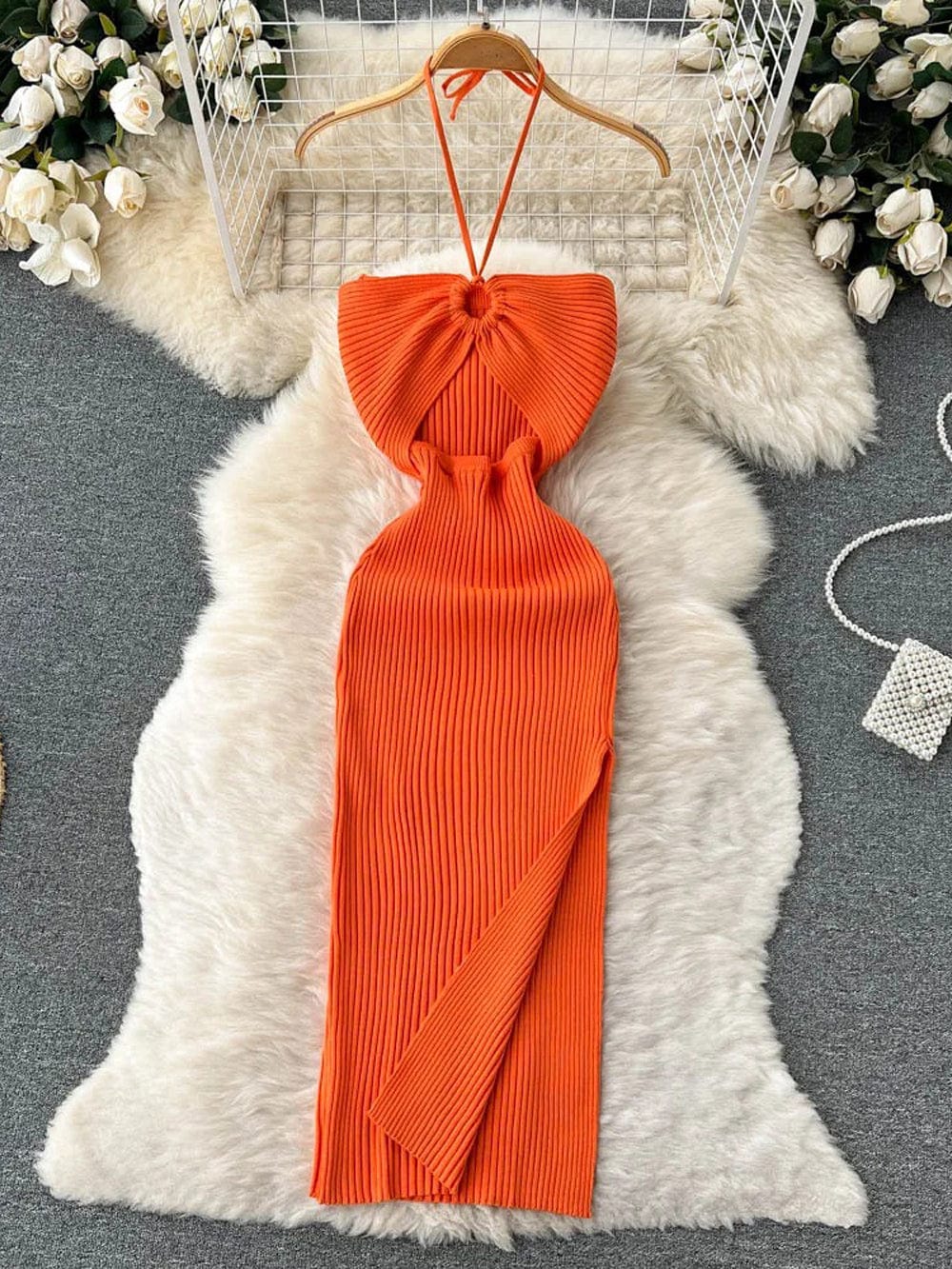 Bodycon Evie Knitted Midi Dress