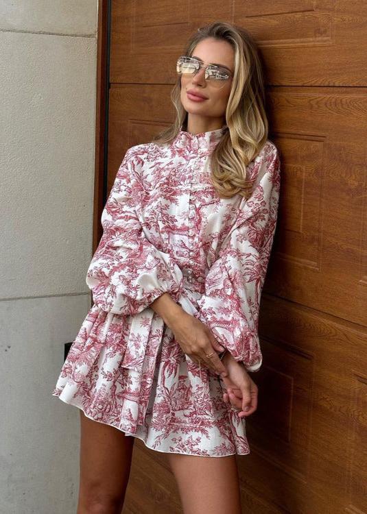 Timeless-InspiRed Puff Sleeve A-Line Mini Dress