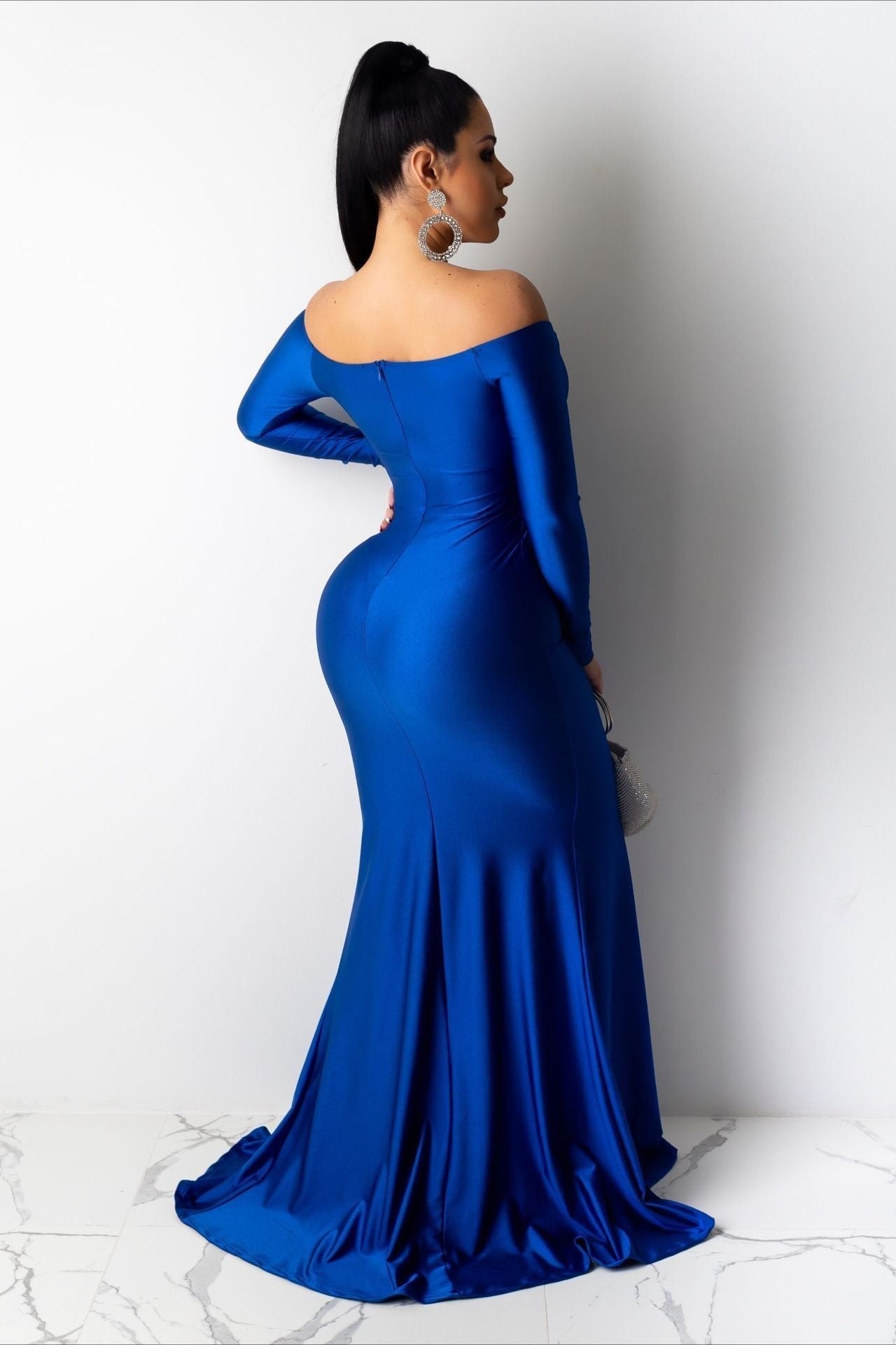 Long Sleeve Bodycon Maxi Elegant Dress