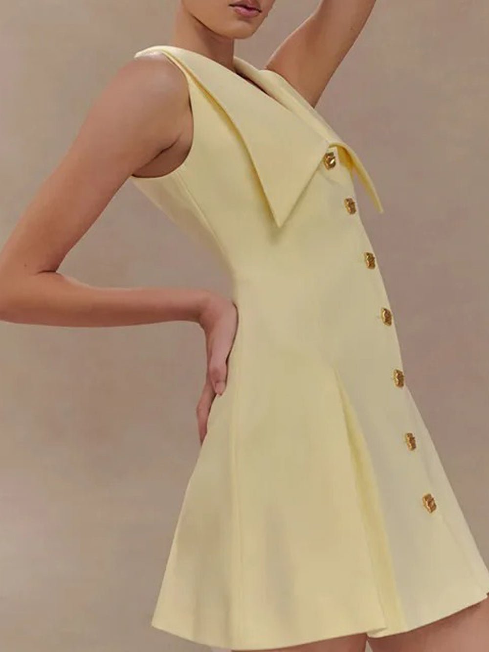 Single Faith Breasted Mini Dress
