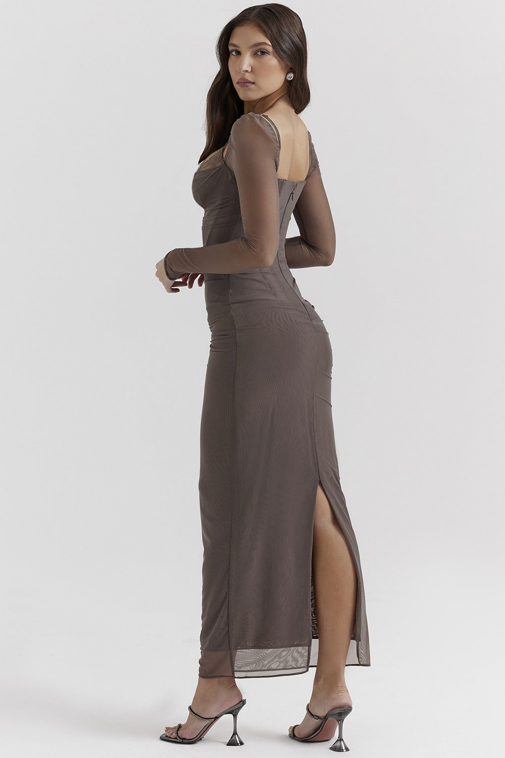Backless Edition Split Bodycon Maxi Dress