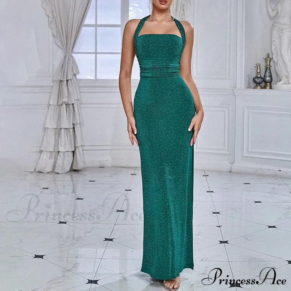 Feathered Sequined Patchwork Luxury Night Club Prom Graceful Sexy Dress