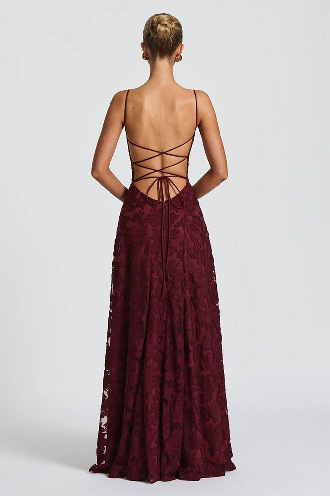 Backless Edition Chiffon Maxi Dress