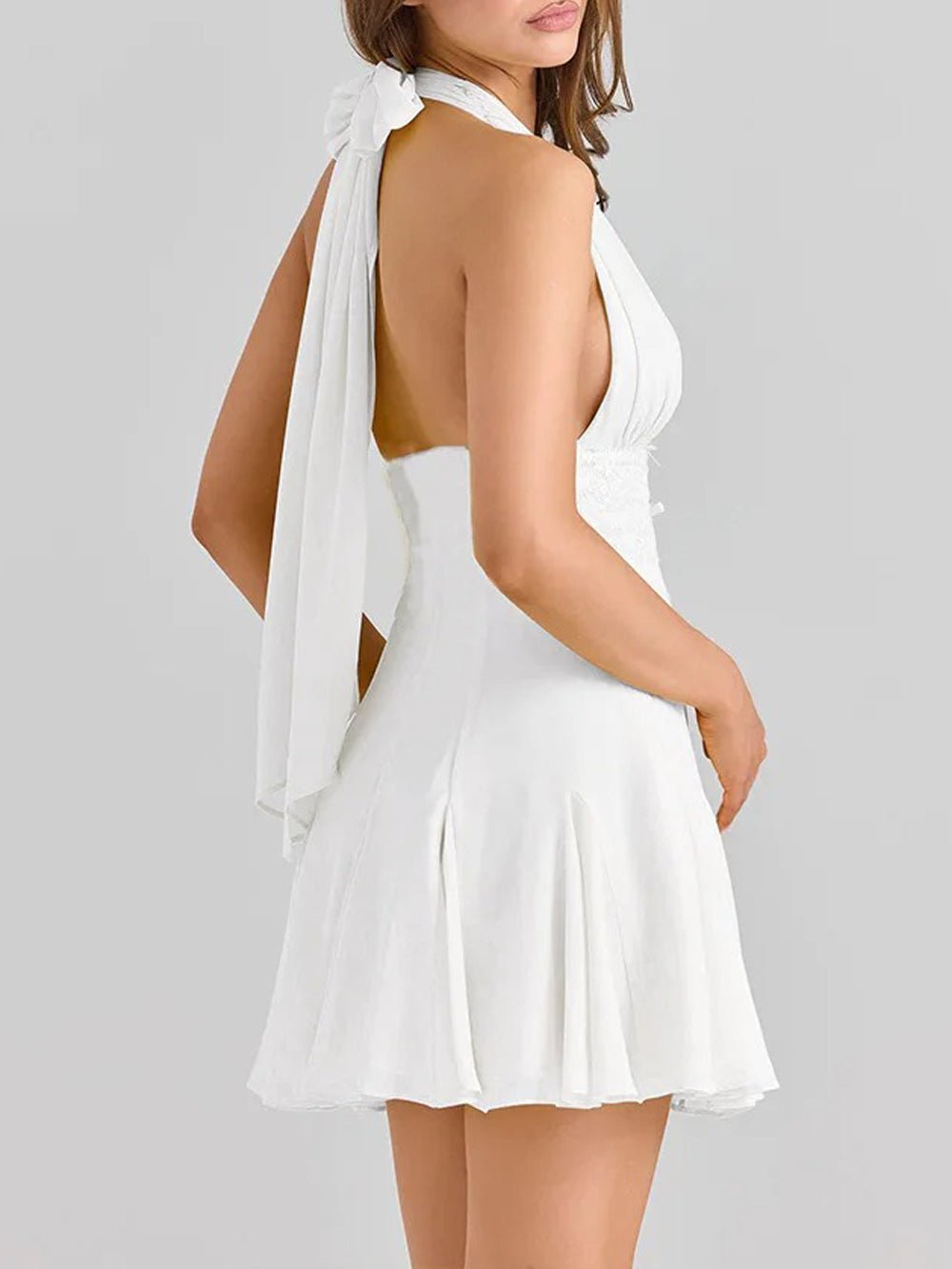 Lace Gemma Patchwork Mini Dress