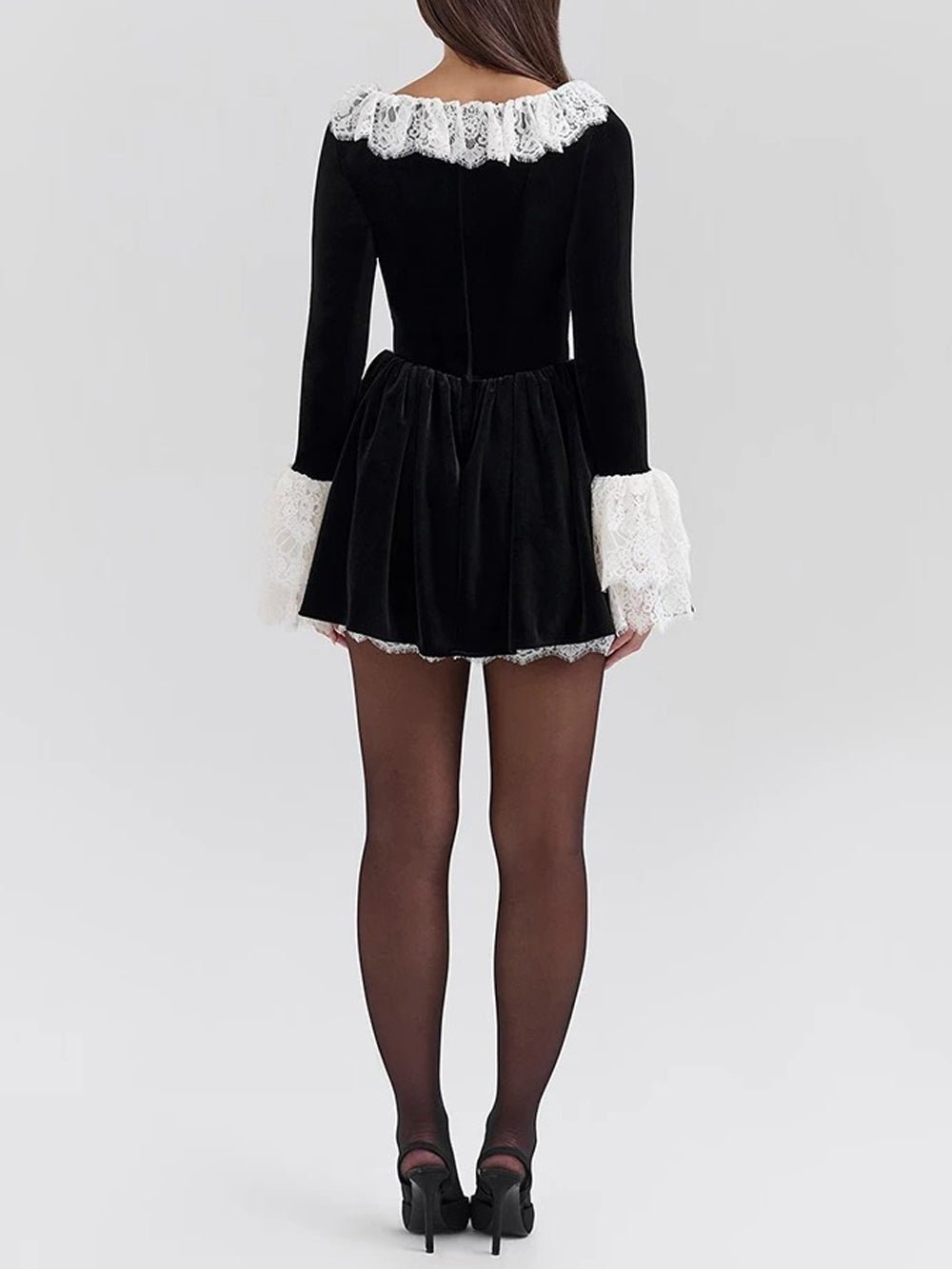 Long Genevieve Sleeve Mini Dress