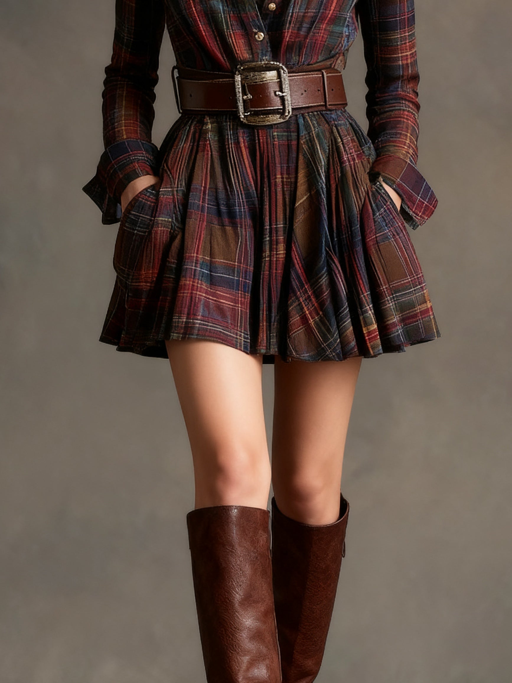 | Sienna Belted Shirt Dress
