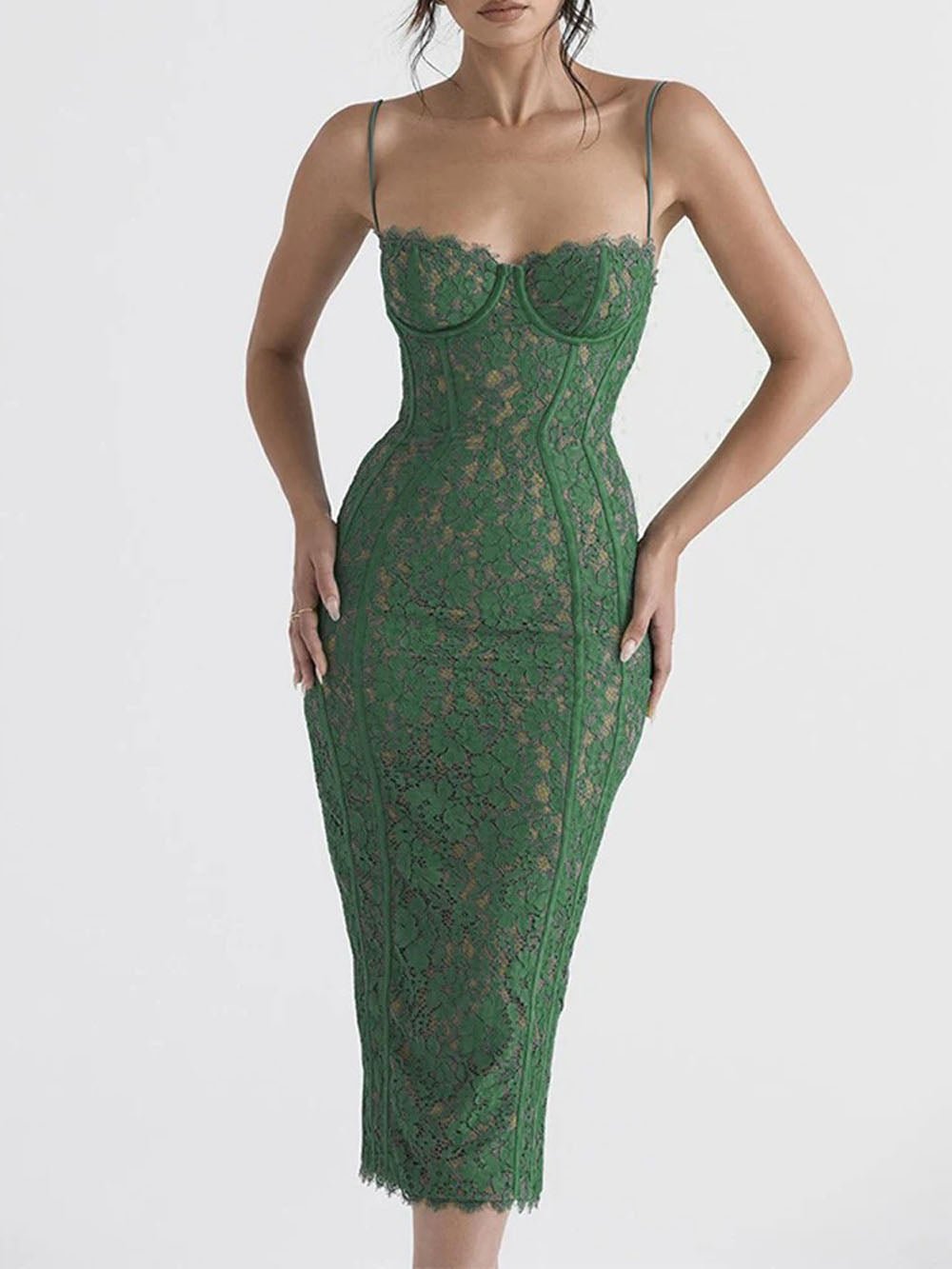 Backless Josie Slit Midi Dress