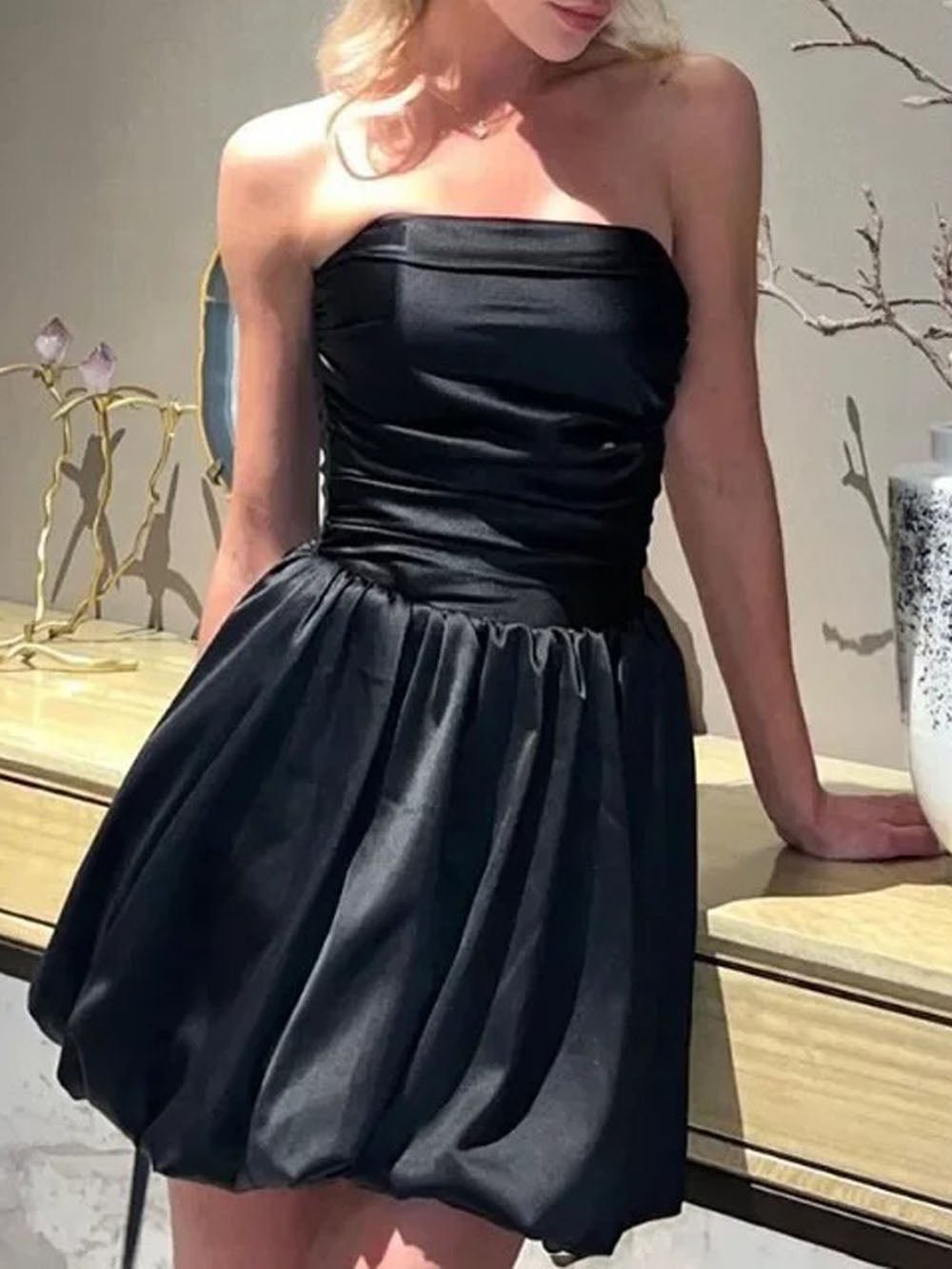Off Juniper Shoulder Mini Dress