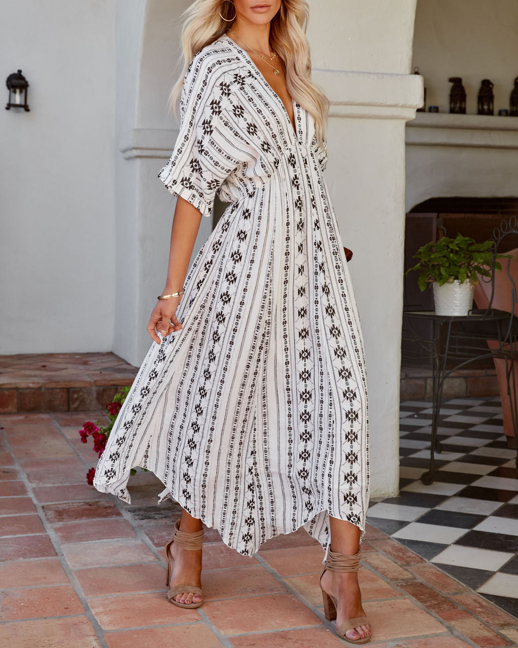 Woven Kenwood Shimmer Midi Dress