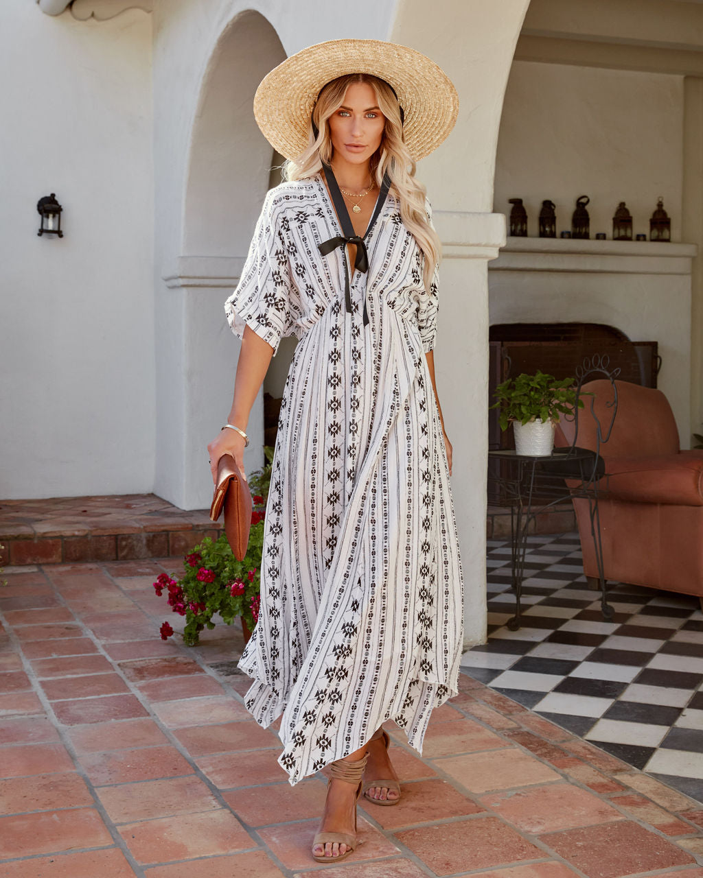 Woven Kenwood Shimmer Midi Dress