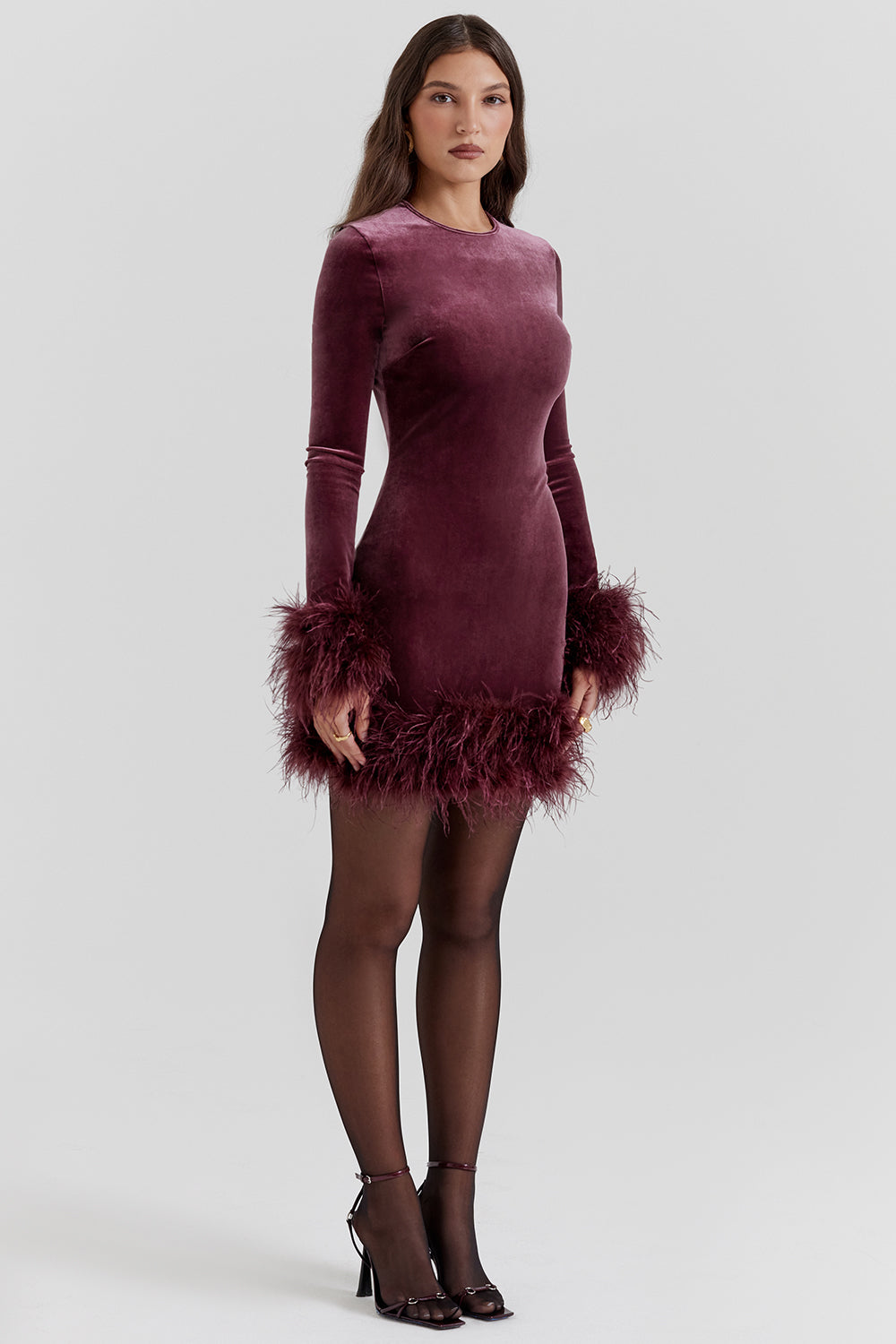 Boutique Lidia Women's Velvet Mini Dress Elevated Occasion Wear