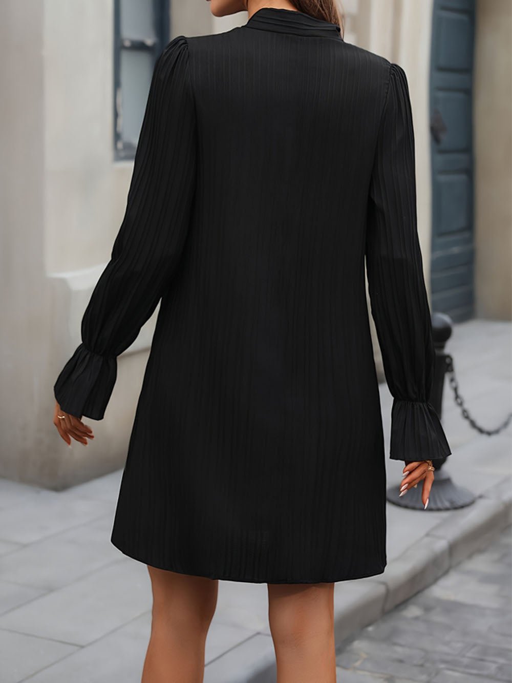 Neck Lucia Mini Dress