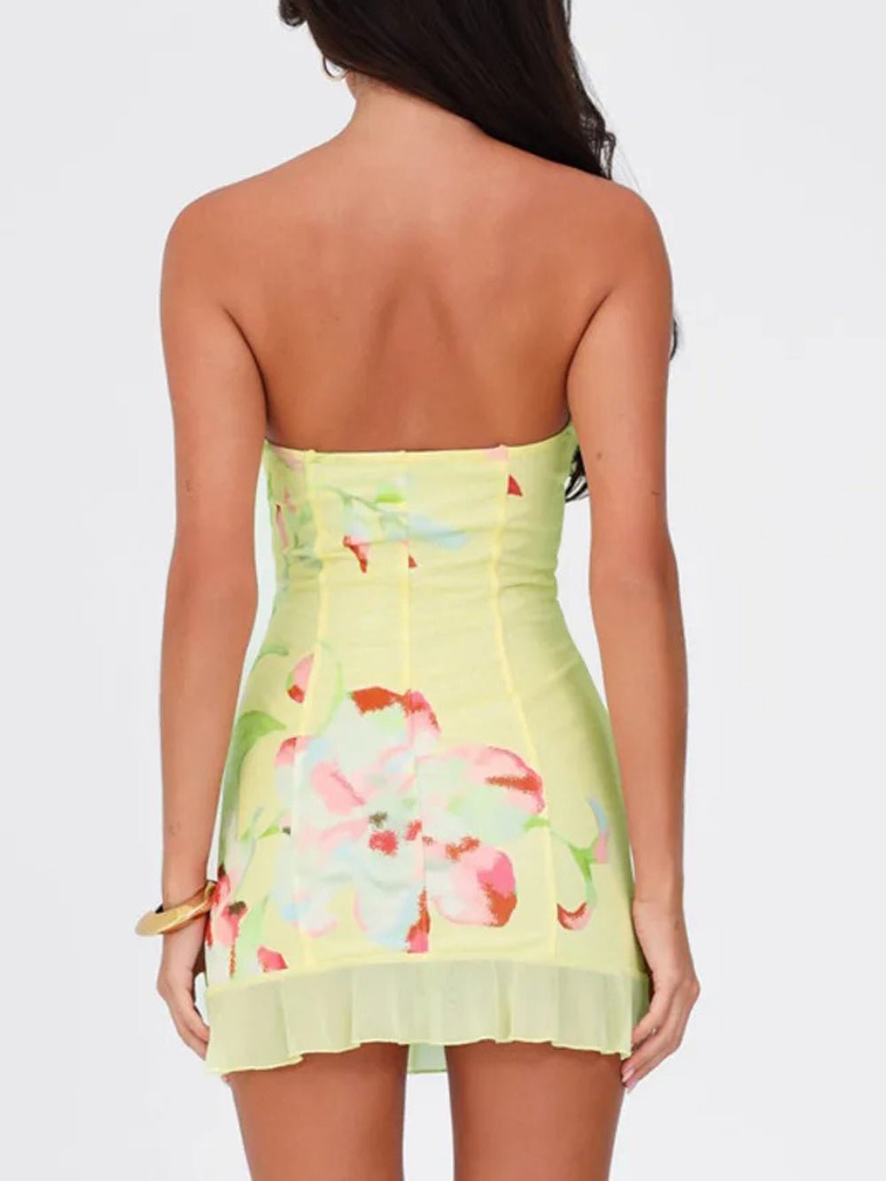 Off Mabel Shoulder Mini Dress