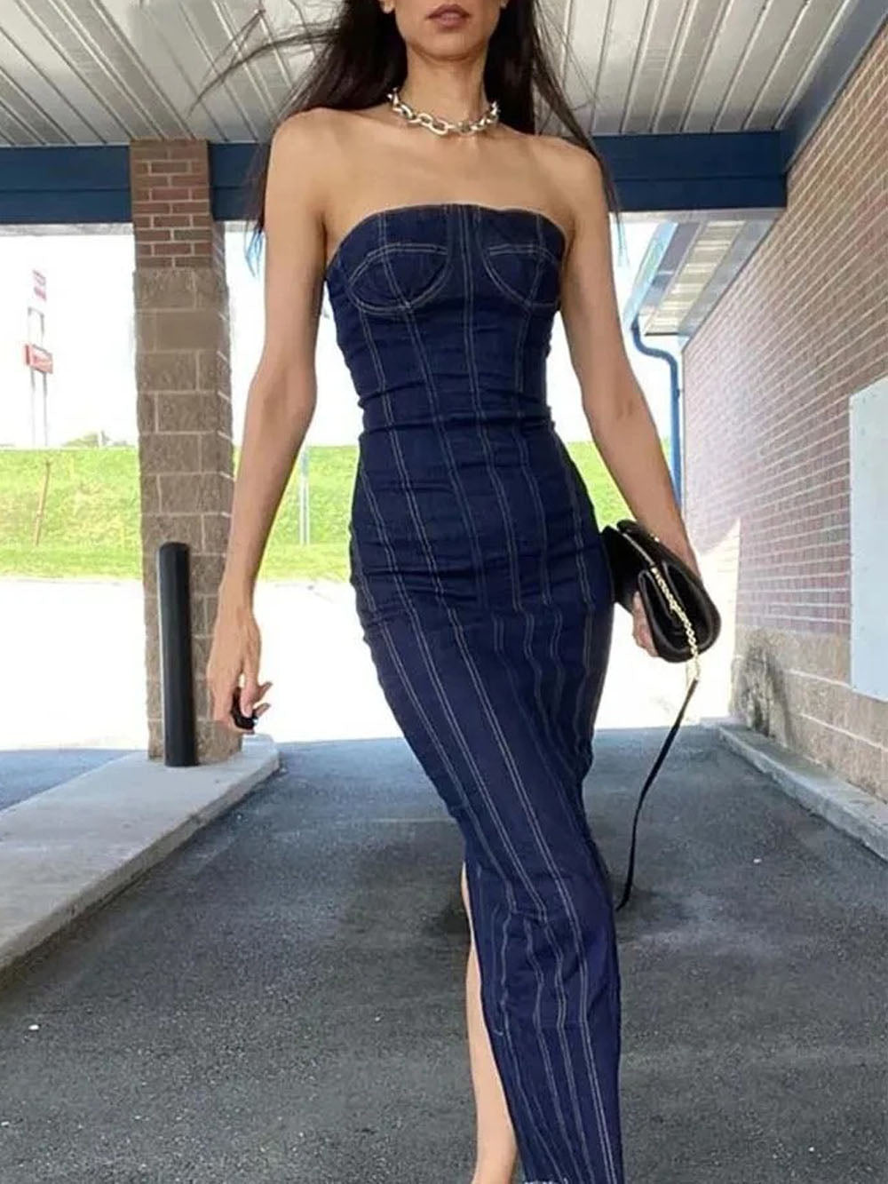 Denim Maeve Midi Dress