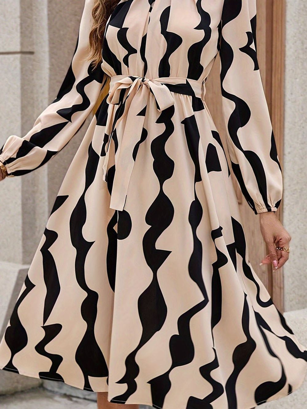 Long Mary Sleeve Midi Dress
