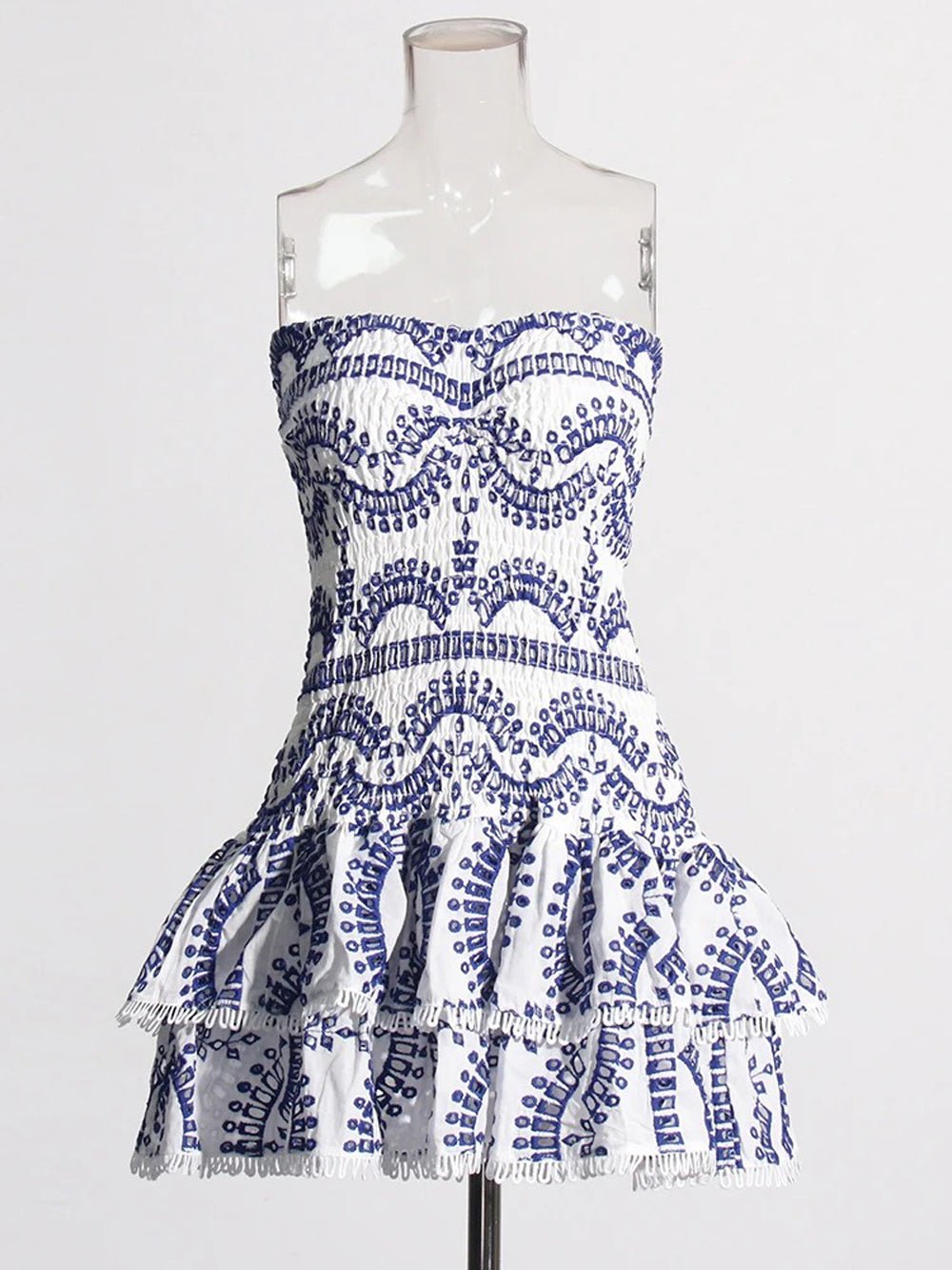 Hollow Molly Out Strapless Mini Dress