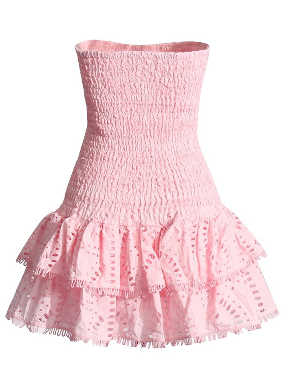 Hollow Molly Out Strapless Mini Dress