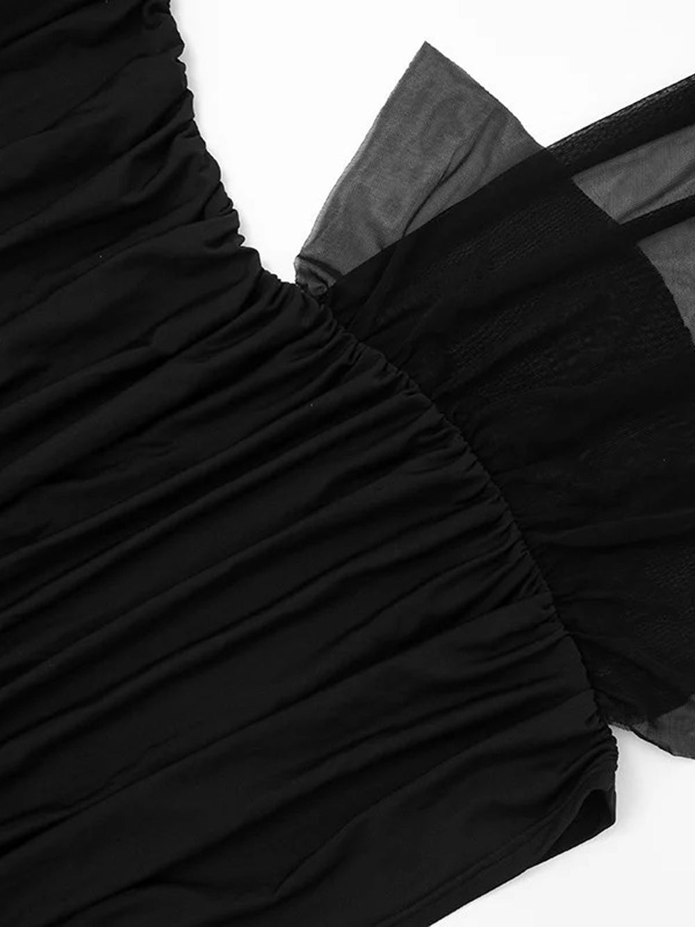 Draped Nadia Off-Shoulder Mini Dress