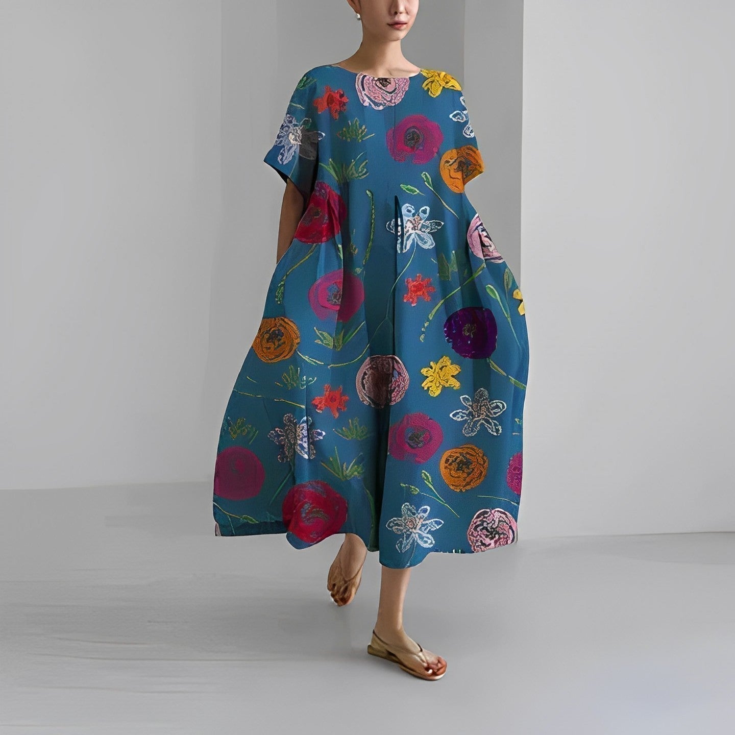 Isabelle Luxe Women's Floral Boho Maxi Dress Signature Edit