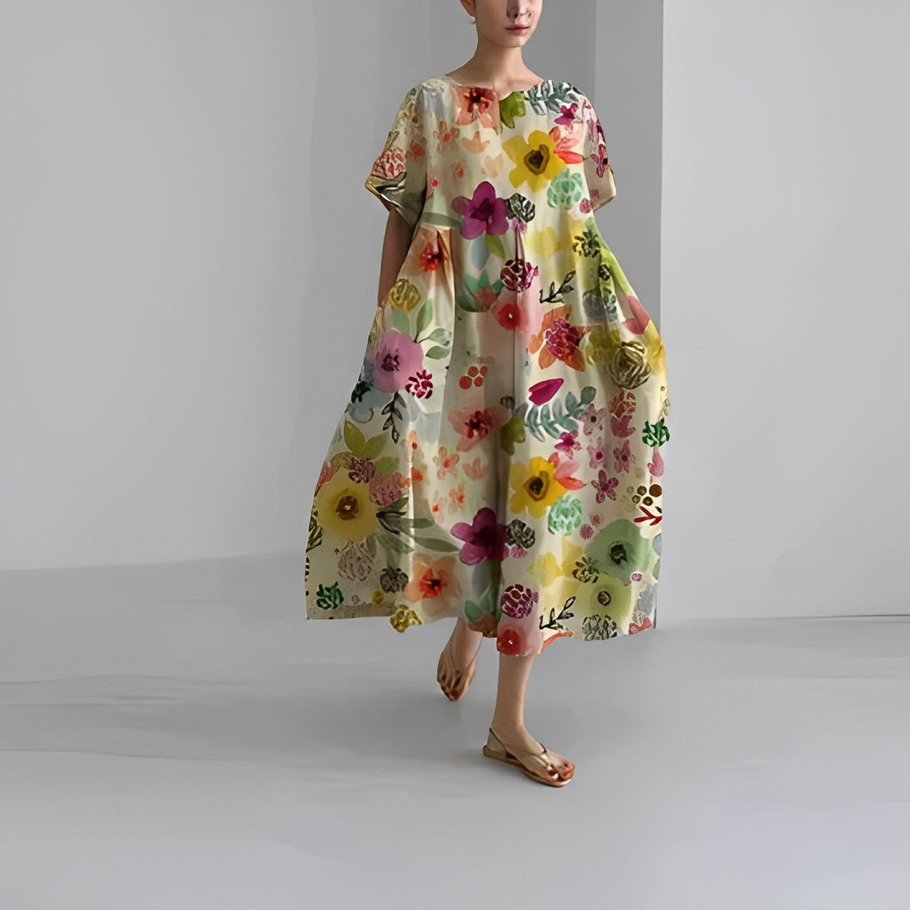 Isabelle Luxe Women's Floral Boho Maxi Dress Signature Edit