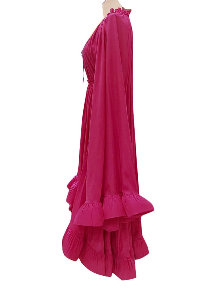 Ruffle Naomi Midi Dress