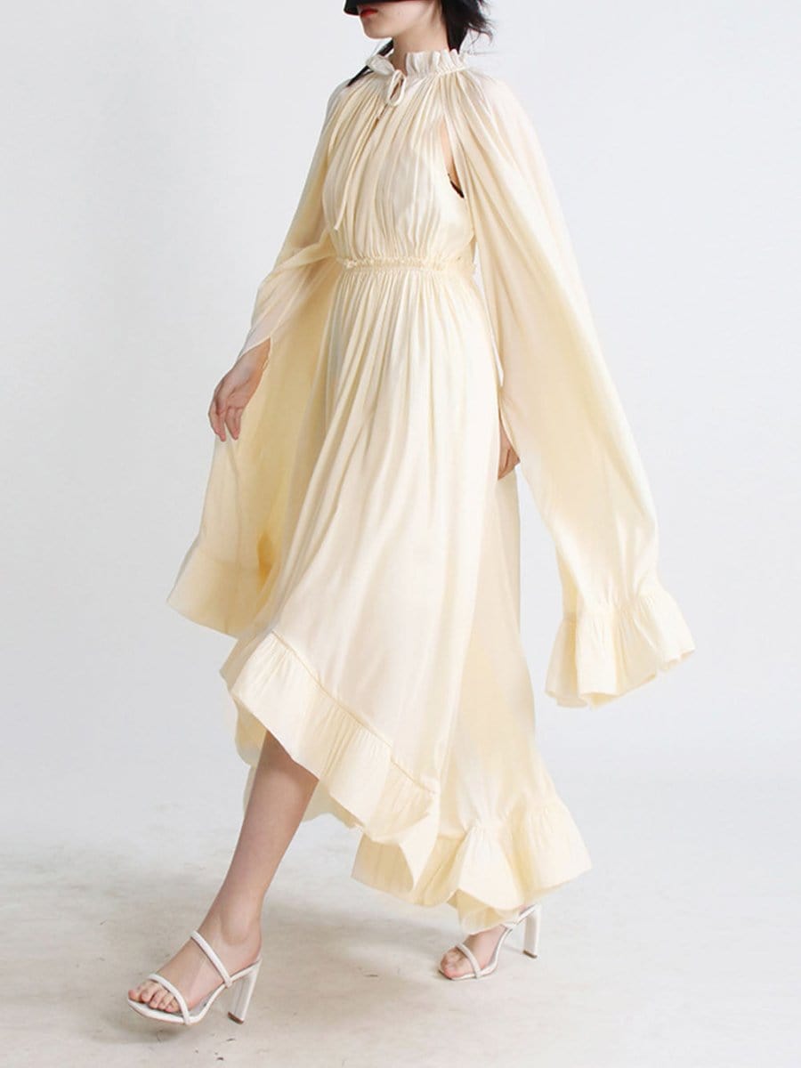 Ruffle Naomi Midi Dress